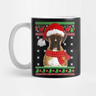 Boxer Dog Ugly Sweater Christmas Puppy Dog Lover Mug